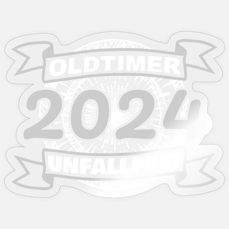 Oldtimer 2024 Sticker Größe S (10 x 10 cm)