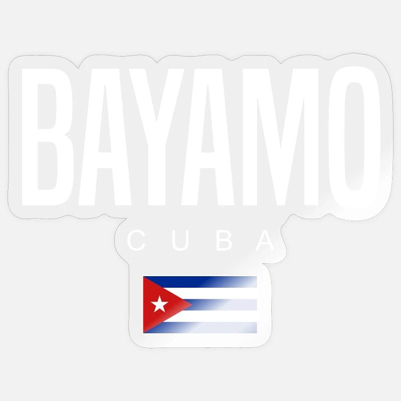 Bayamo Cuba Cubans - Sticker size S (10 x 10 cm) - transparent glossy