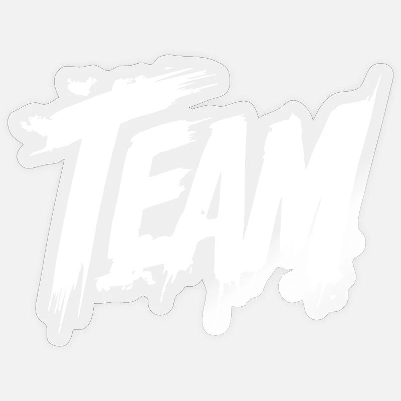 Team Group - Sticker size S (10 x 10 cm) - transparent glossy