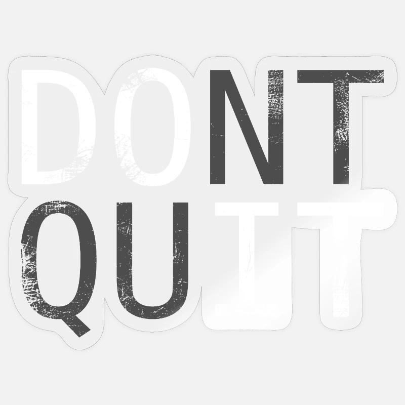 N’arrêtez pas de parler de motivation - Sticker taille S (10 x 10 cm) - brillant transparent
