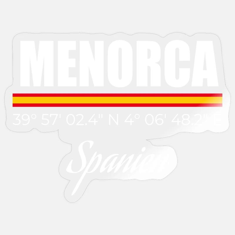 Menorca - Sticker size S (10 x 10 cm) - transparent glossy