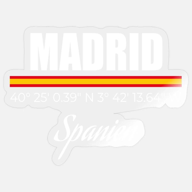 Madrid - Sticker size S (10 x 10 cm) - transparent glossy