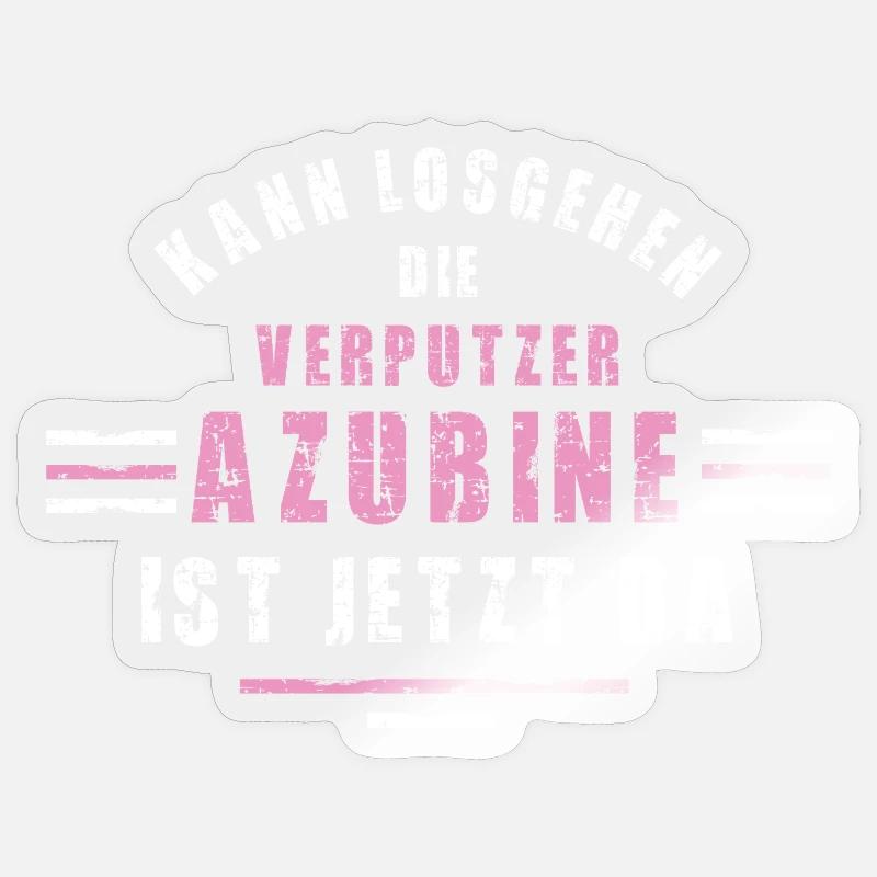 Plasterer Trainee Training Apprenticeship Plasterer Sticker size S (10 x 10 cm)