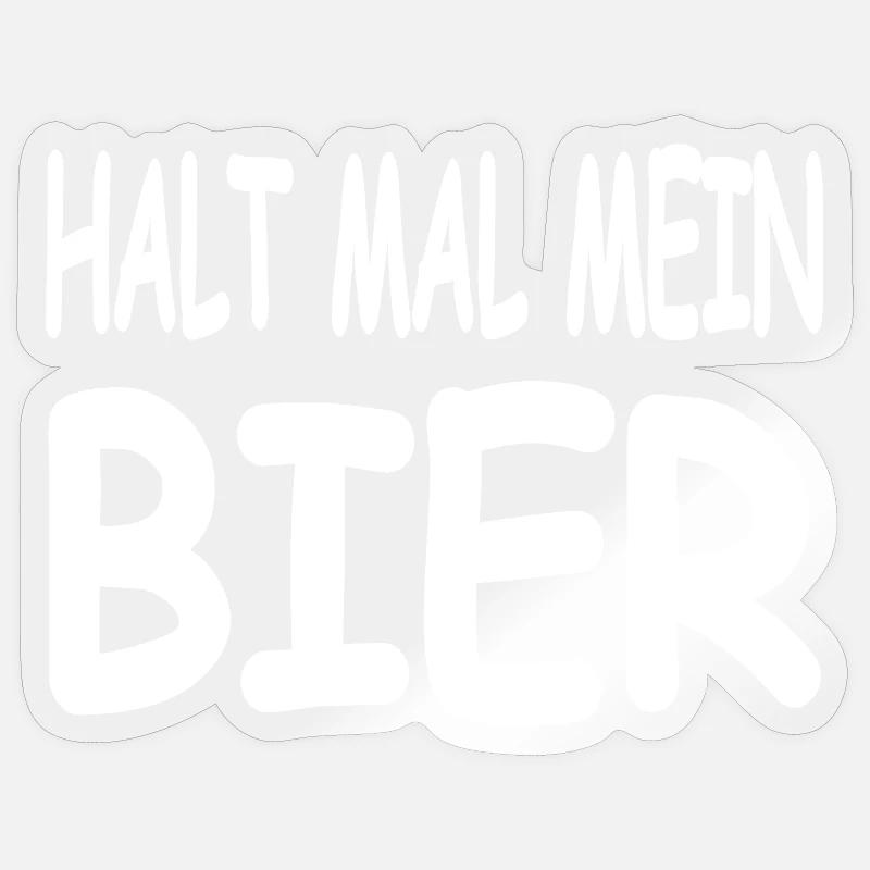 Bière - Sticker taille S (10 x 10 cm) - brillant transparent