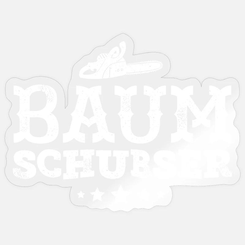 lumberjack - Sticker size S (10 x 10 cm) - transparent glossy