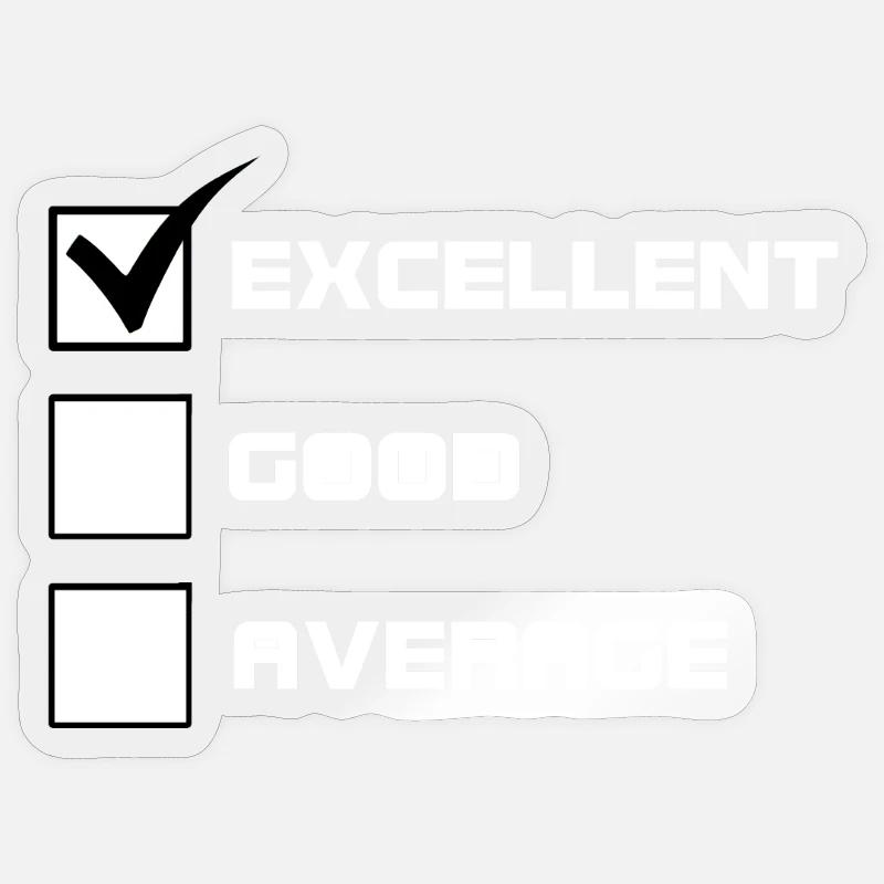 Excellent Sticker size S (10 x 10 cm)