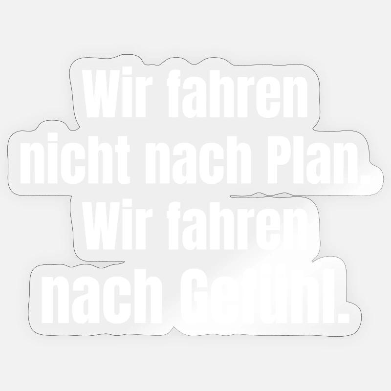 Conduite par le feeling Sticker taille S (10 x 10 cm)