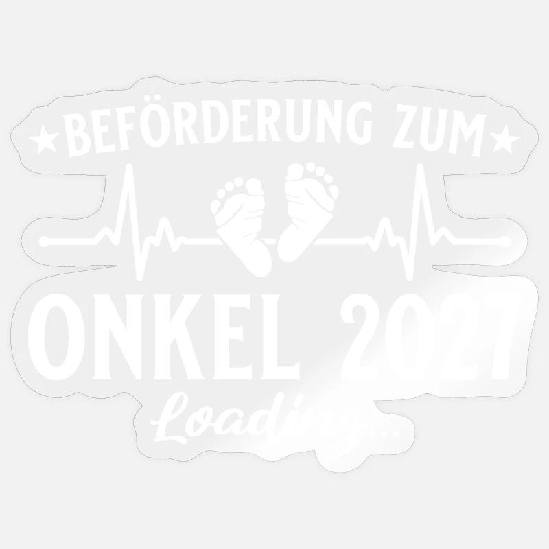 Beförderung zum Onkel 2027 Loading Geschenk Sticker Größe S (10 x 10 cm)