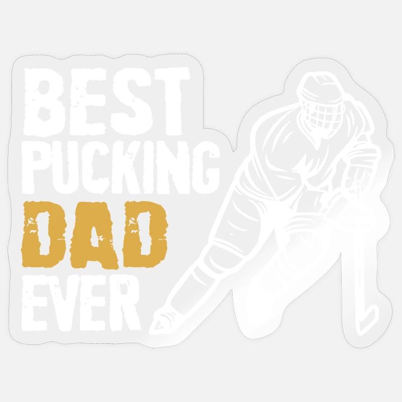 Fette Beste-Vater-Kletterer-Grafik - Sticker Größe S (10 x 10 cm) - Transparent glänzend