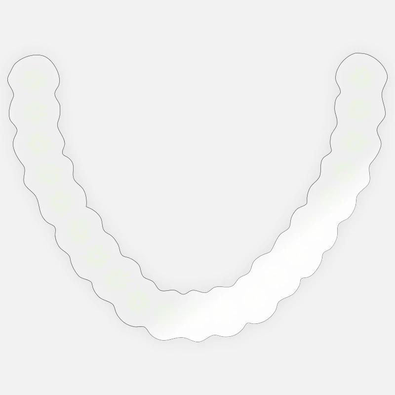 Daisy Flower Wreath - Sticker size S (10 x 10 cm) - transparent glossy