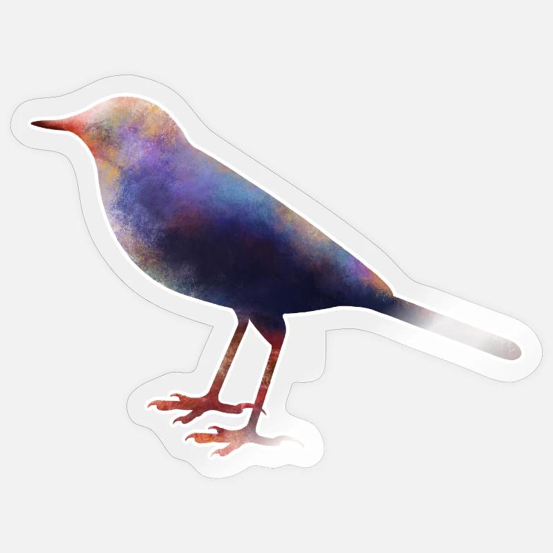 Bergeronnette.1 - Sticker taille S (10 x 10 cm) - brillant transparent