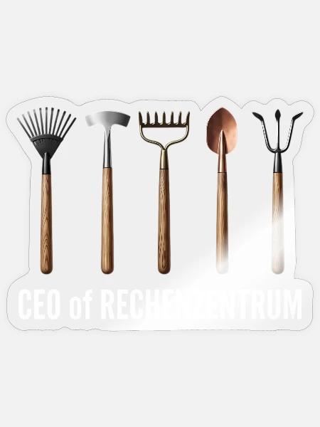 CEO of Rechenzentrum - Sticker Größe S (10 x 10 cm) - Transparent glänzend