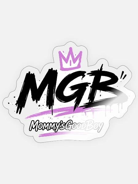 MGB – Mommy’sGoodBoy - Sticker Größe S (10 x 10 cm) - Transparent glänzend