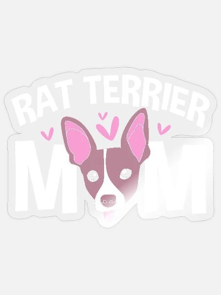 Rat Terrier - Sticker Größe S (10 x 10 cm) - Transparent glänzend