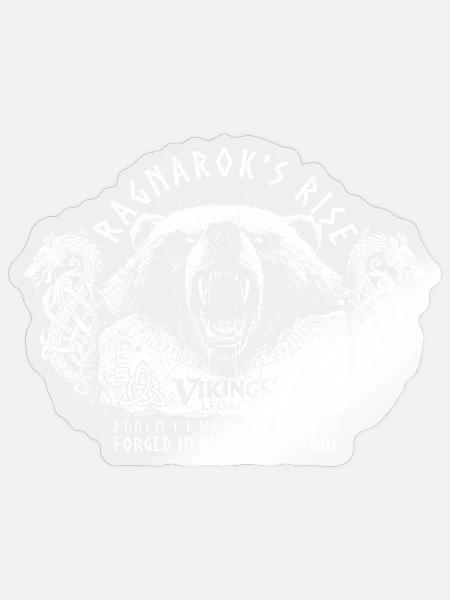 Ragnarok's Rise - Sticker Größe S (10 x 10 cm) - Transparent glänzend