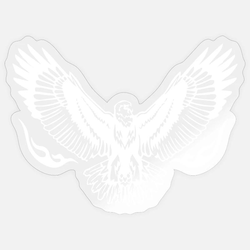 Eagle Wings - Sticker size S (10 x 10 cm) - transparent glossy