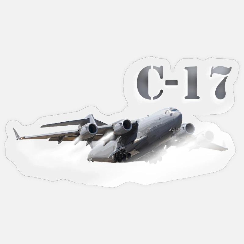 C-17 - Sticker size S (10 x 10 cm) - transparent glossy