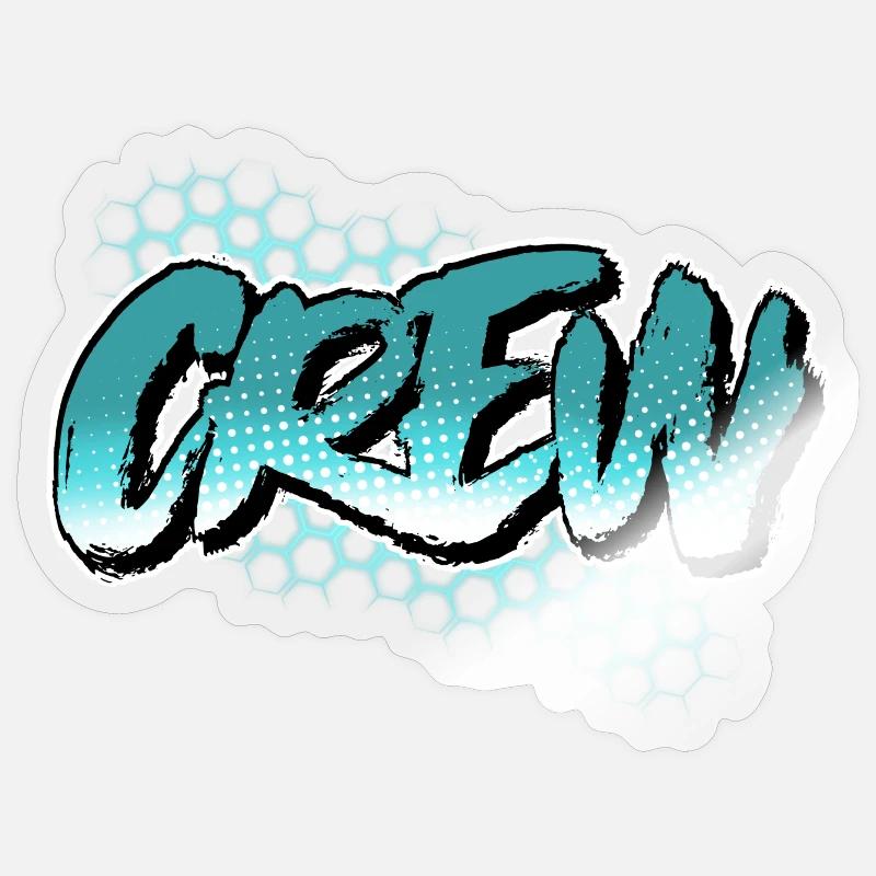 Équipage - Sticker taille S (10 x 10 cm) - brillant transparent