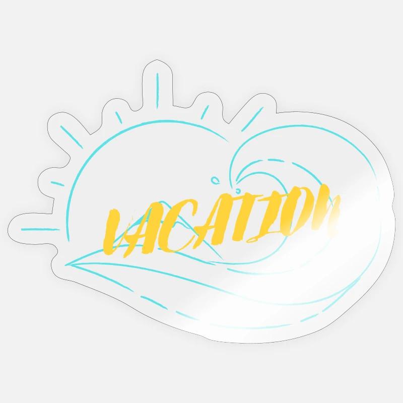 Vacances - temps de vacances Sticker taille S (10 x 10 cm)