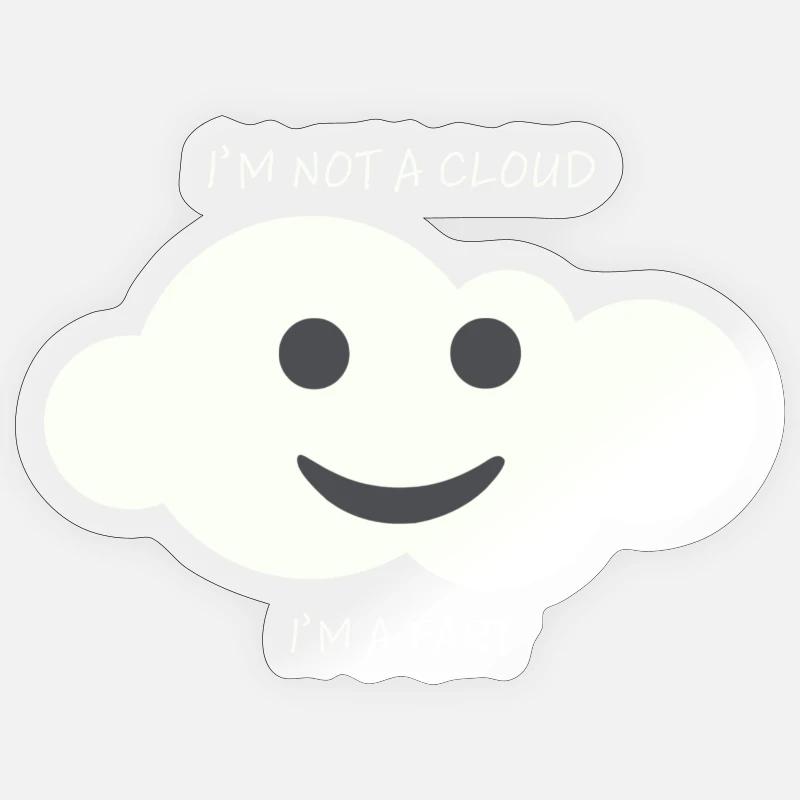 Ich bin ein Furz Sticker Größe S (10 x 10 cm)