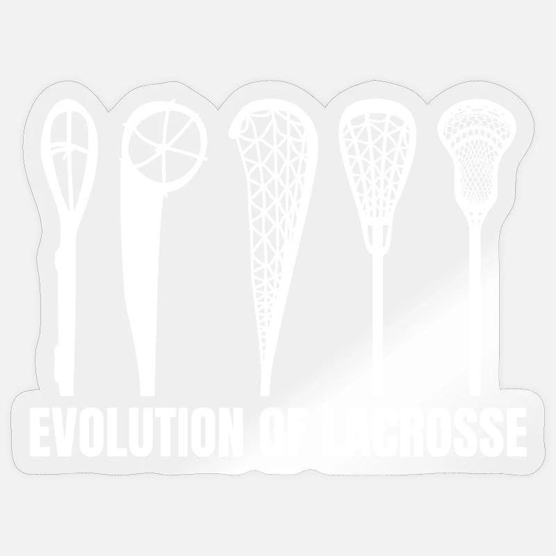 Lacrosse Development - Sticker size S (10 x 10 cm) - transparent glossy