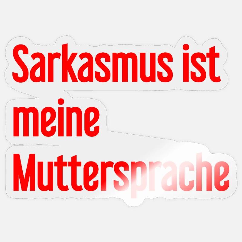 Sarcasm Pro - Sticker size S (10 x 10 cm) - transparent glossy