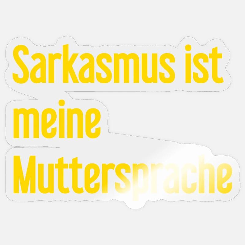Sarcasm Pro - Sticker size S (10 x 10 cm) - transparent glossy