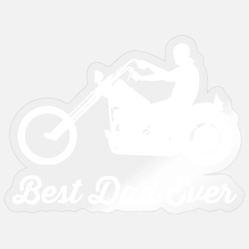 Moteur - Sticker taille S (10 x 10 cm) - brillant transparent