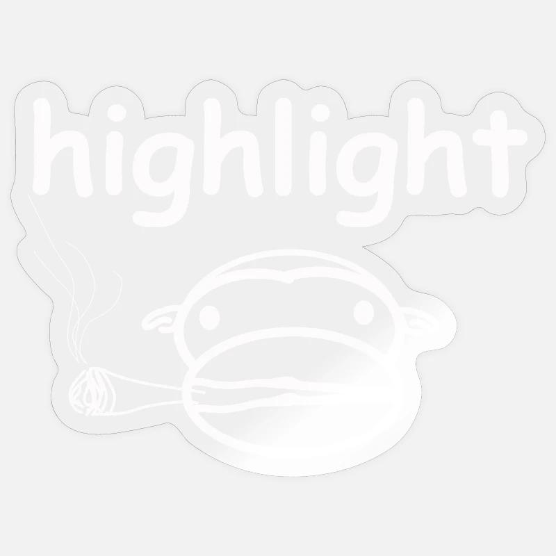 Highlight - Sticker size S (10 x 10 cm) - transparent glossy