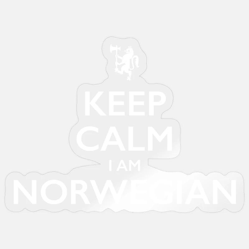 Norwegian Norway - Sticker Größe S (10 x 10 cm) - Transparent glänzend