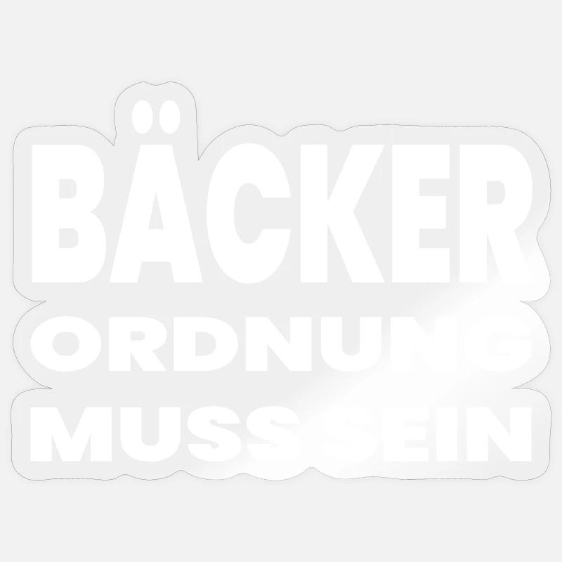Baker Sticker size S (10 x 10 cm)