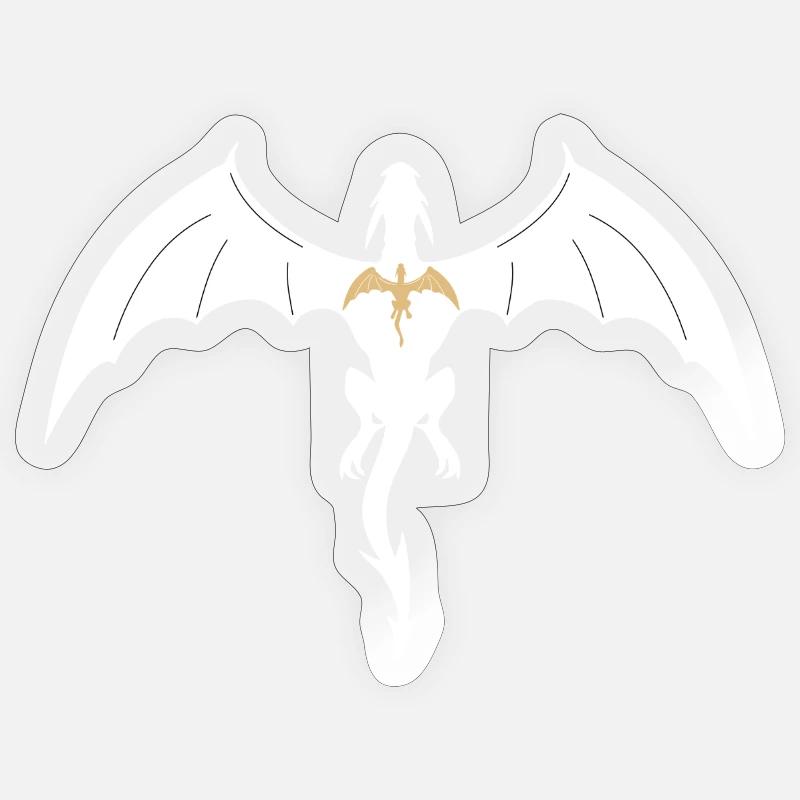 fourth wing dragon Sticker size S (10 x 10 cm)