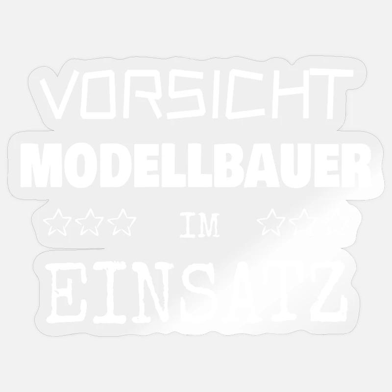 Model maker as a profession Sticker size S (10 x 10 cm)