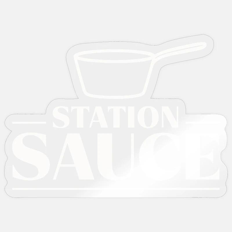 Saucier Sauce Station Brigade Chef Culinary Statio Sticker Größe S (10 x 10 cm)