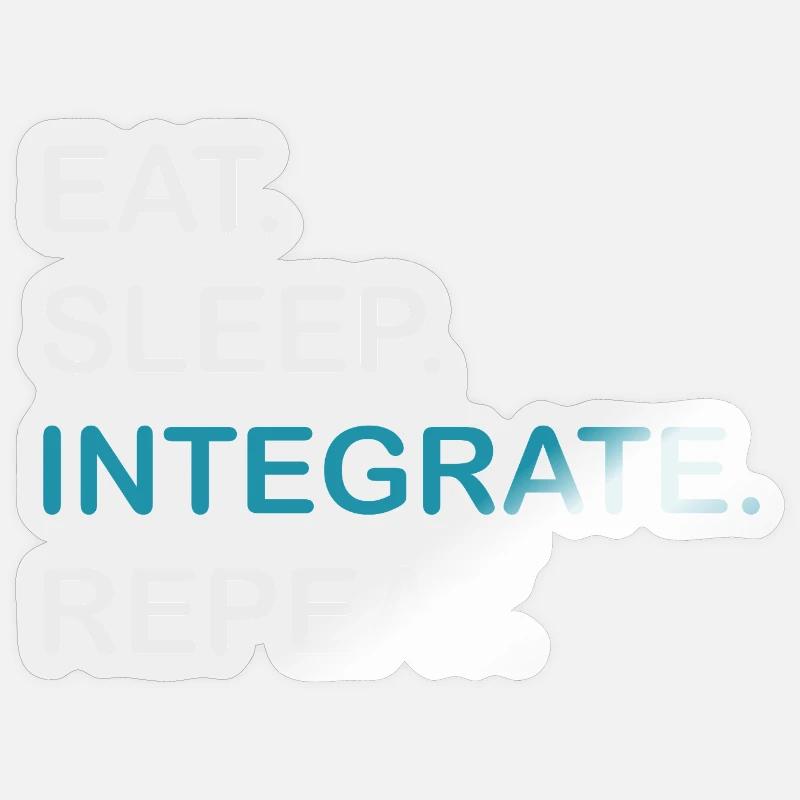 Integrate Repeat HPLC Performance Chromatography - Sticker Größe S (10 x 10 cm) - Transparent glänzend