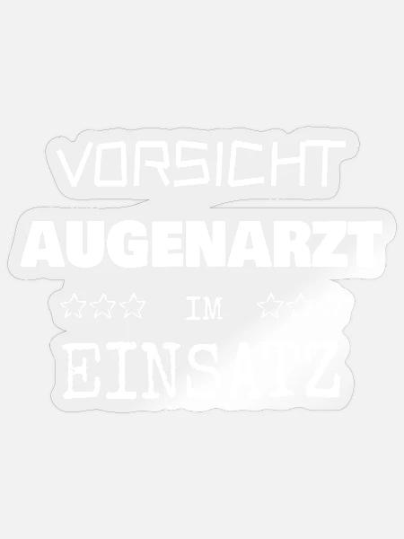 Augenarzt als Beruf - Sticker Größe S (10 x 10 cm) - Transparent glänzend