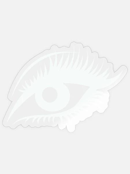Auge - Sticker Größe S (10 x 10 cm) - Transparent glänzend