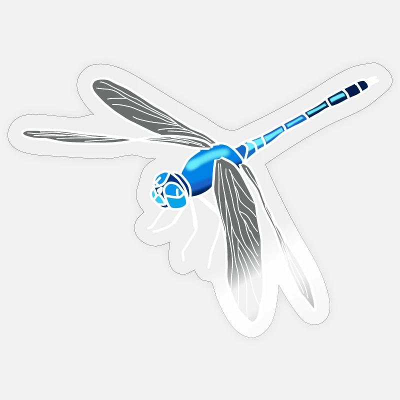 dragonfly Sticker size S (10 x 10 cm)