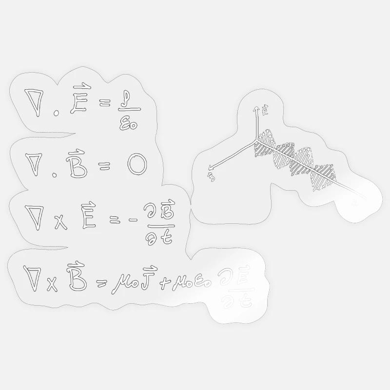 Maxwell's equations Sticker size S (10 x 10 cm)