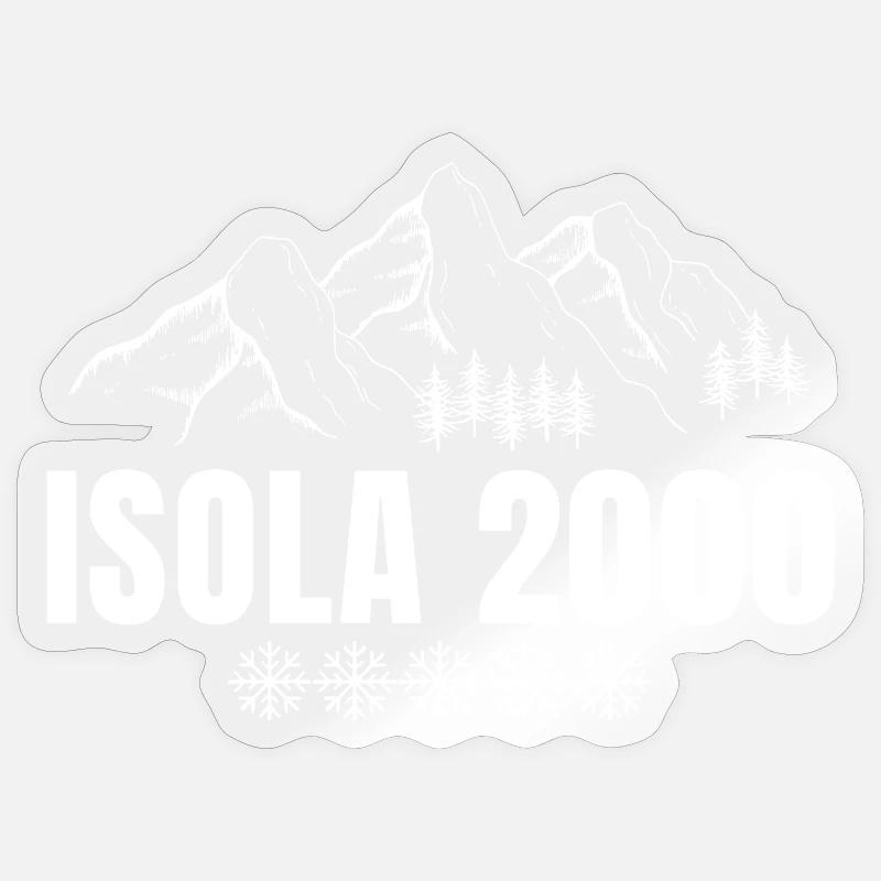 Sciare, Comprensorio sciistico, Ski & Resort, Sciare Adesivo