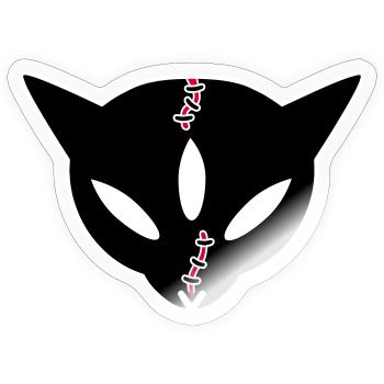 Siamekuroeil - Sticker size S (10 x 10 cm) - transparent glossy - Front
