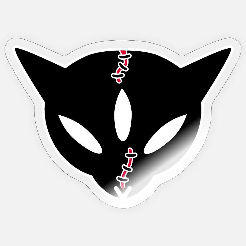 Siamekuroeil - Sticker size S (10 x 10 cm) - transparent glossy