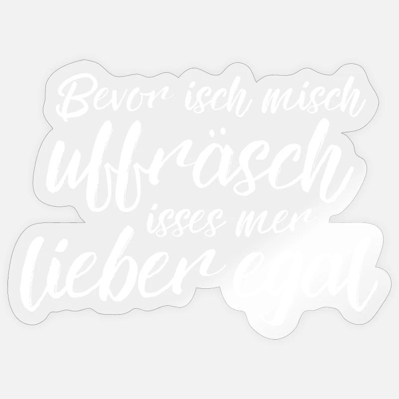 Better no matter - know - Sticker size S (10 x 10 cm) - transparent glossy