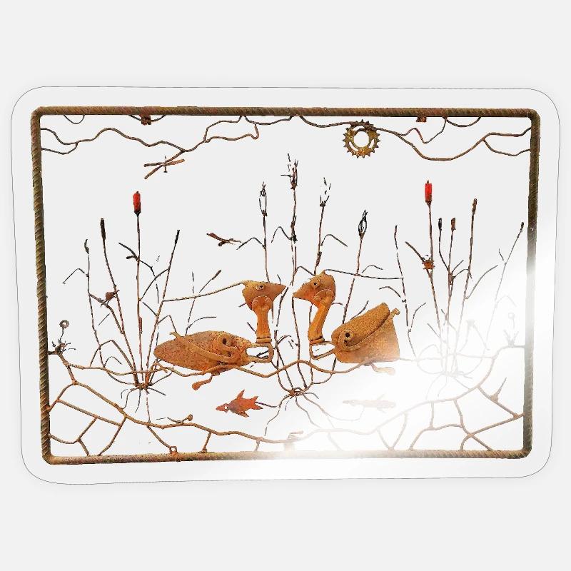 Teichleben - Sticker size S (10 x 10 cm) - transparent glossy