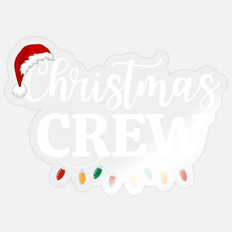 WEIHNACHTSCREW - Sticker Größe S (10 x 10 cm) - Transparent glänzend