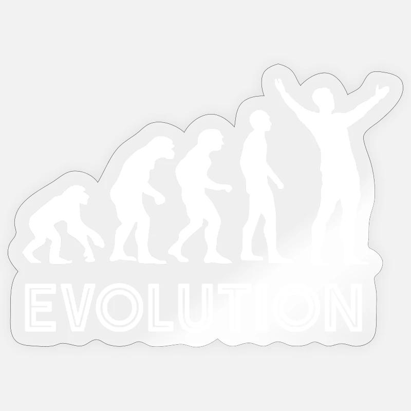 Judas Evolution - Sticker Größe S (10 x 10 cm) - Transparent glänzend