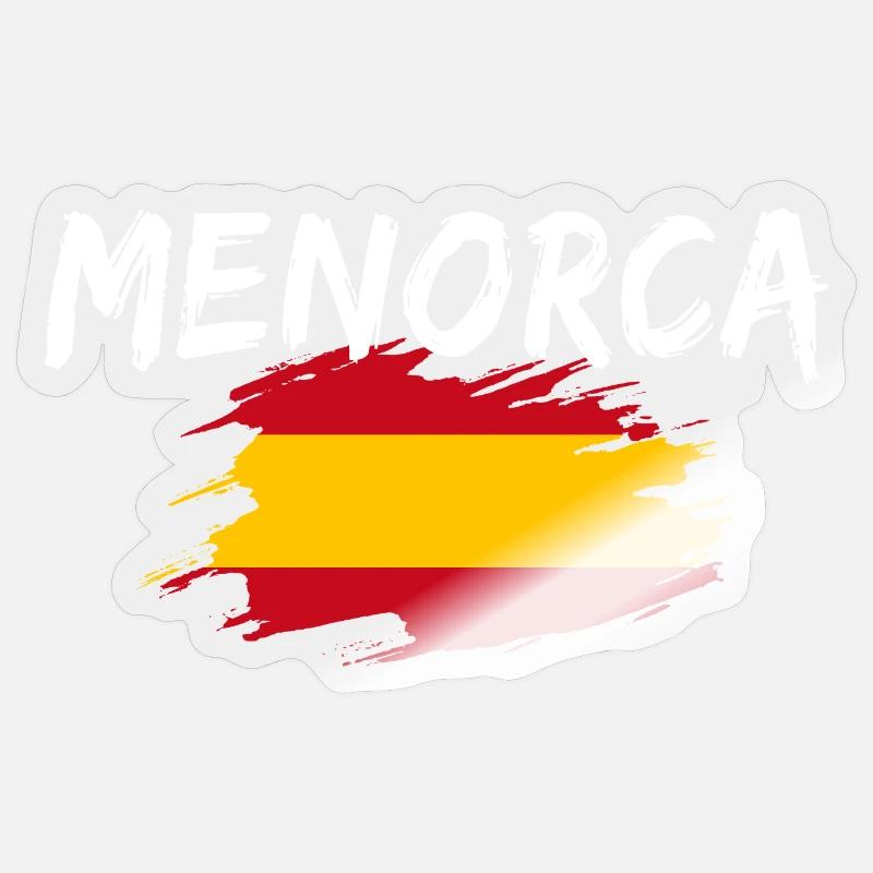 Menorca Spanien - Sticker Größe S (10 x 10 cm) - Transparent glänzend
