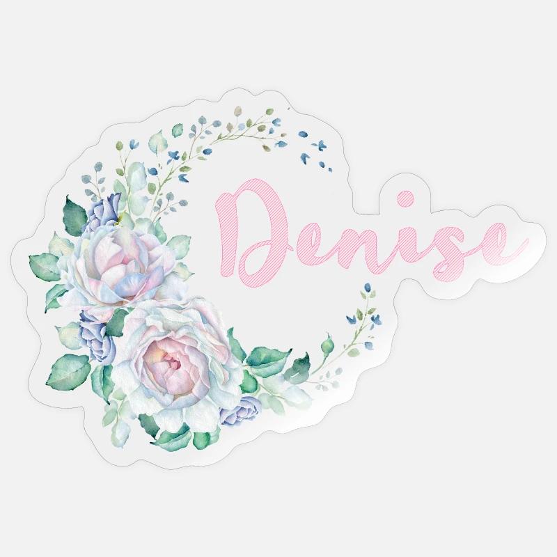 For Denise - Sticker size S (10 x 10 cm) - transparent glossy