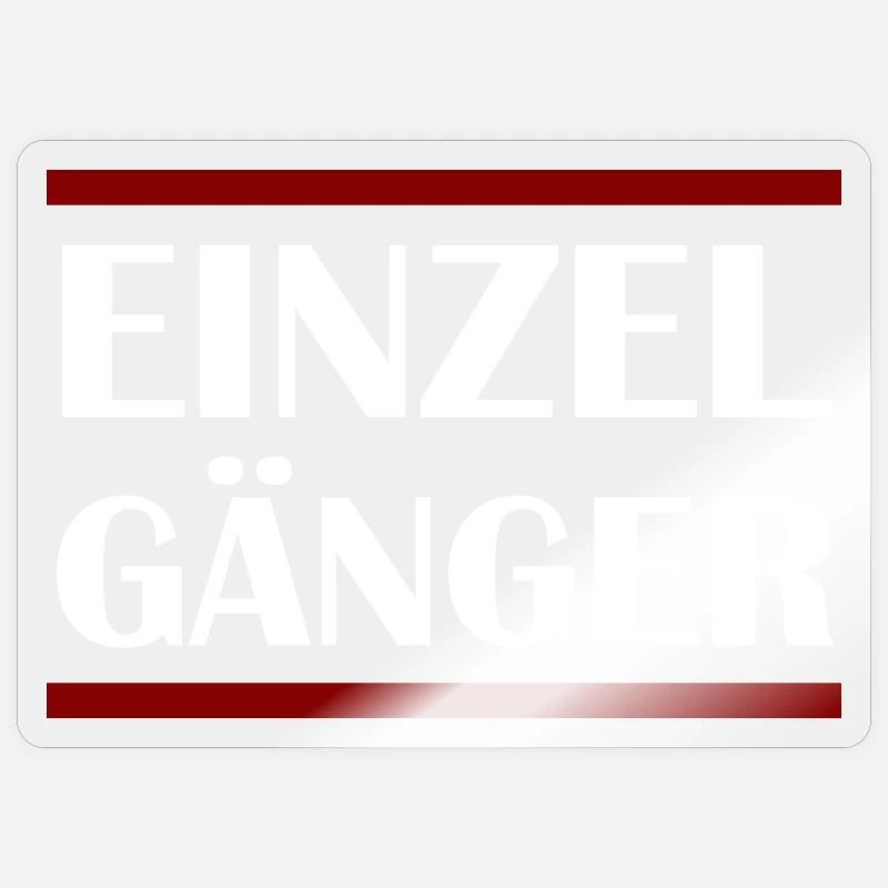 LONER - Sticker size S (10 x 10 cm) - transparent glossy