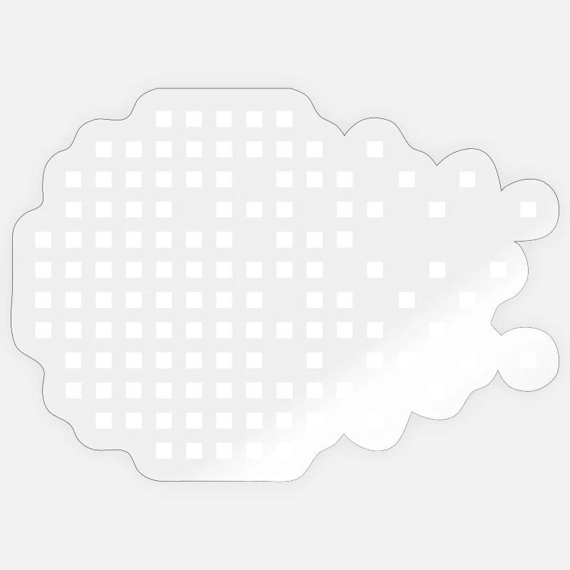 Pixel Mosaic Grid Sticker size S (10 x 10 cm)